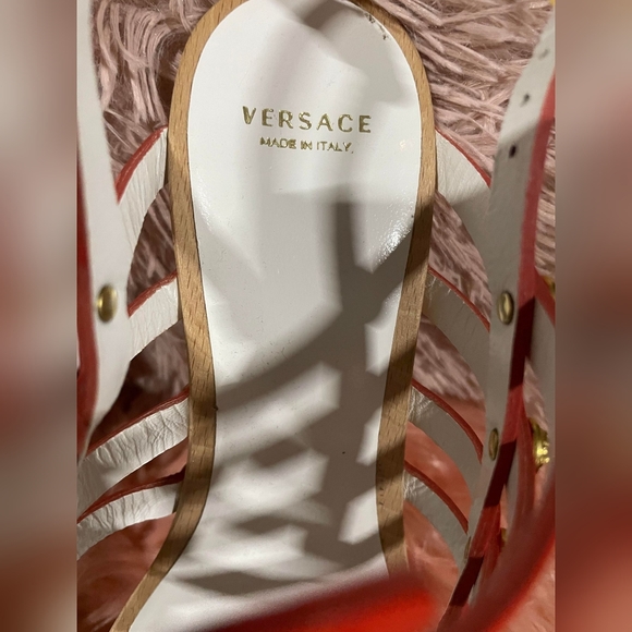Versace, heels, caged heels, Euro 39 1/2 - Picture 10 of 10